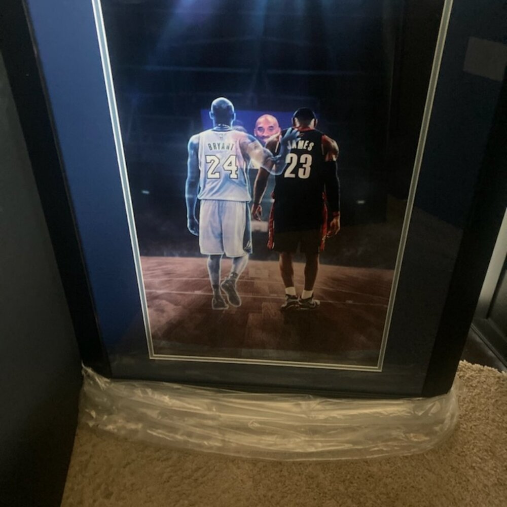 Lebron James and Kolby Bryant walking off together